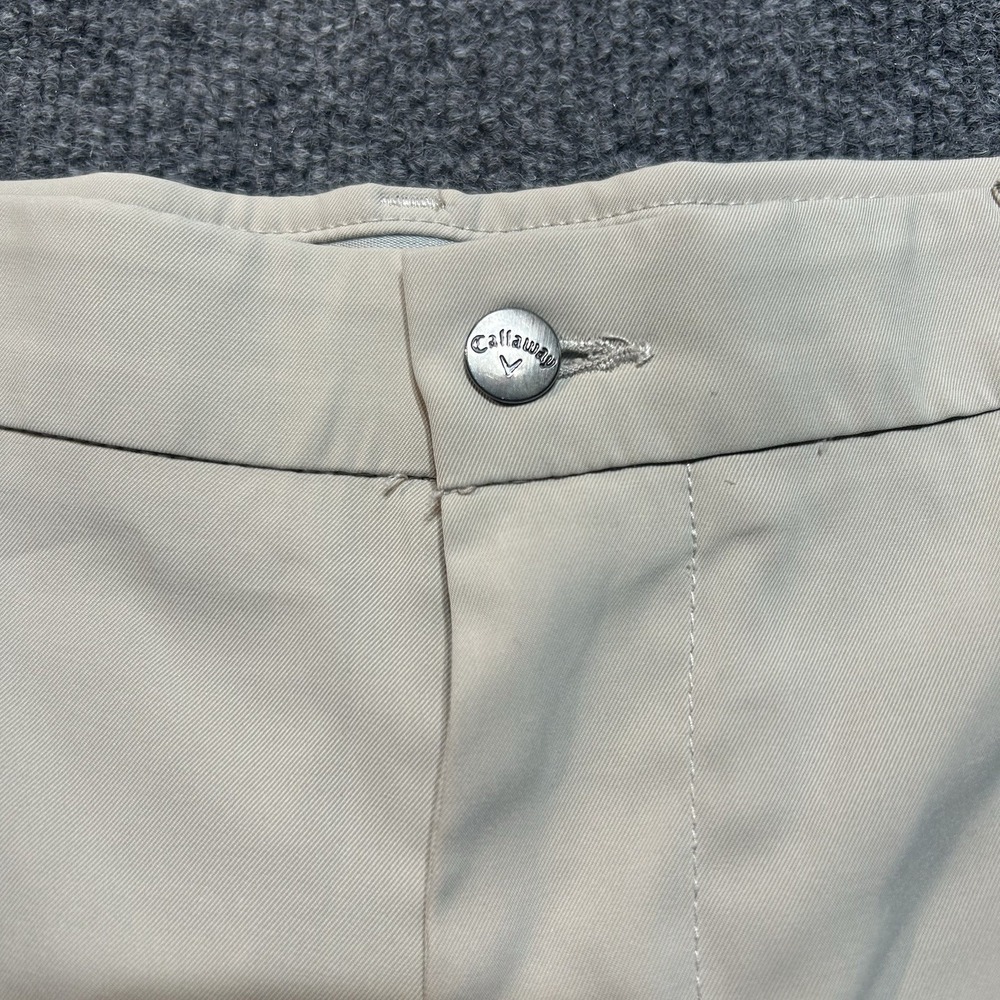 Callaway Mens Chino Shorts Size 36 Gray Flat Front Casual Outdoor - Picture 2 of 13